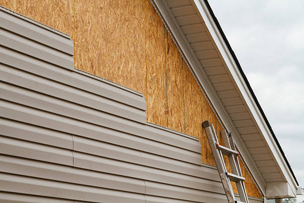 Professional Siding Repair technician working in Sharpsburg, GA